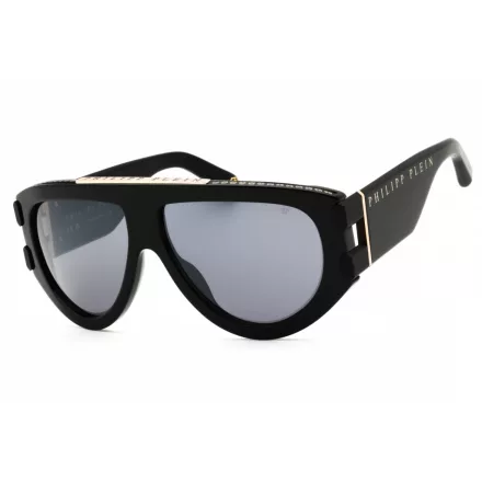 Philipp Plein SPP127M napszemüveg csillógó fekete/szürke ezüst Unisex férfi női /kac 1 napos szállítás