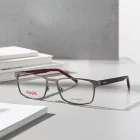 HUGO HG 1075 szemüvegkeret  félig matt sötét ruténium /Clear demo lencsék férfi /kac 1 napos szállítás