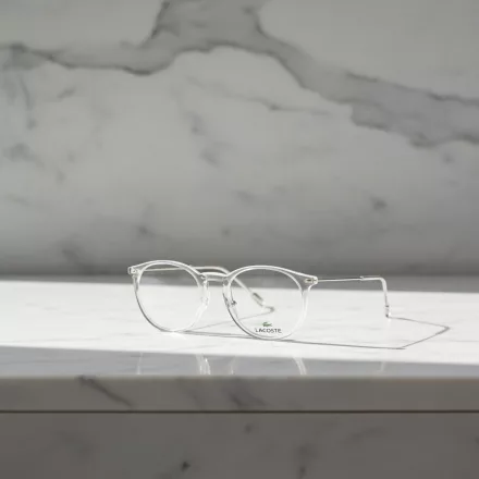 Lacoste L2846 szemüvegkeret NUDE átlátszó/Clear demo lencsék férfi /kac utolsó darabok 1 napos szállítás 