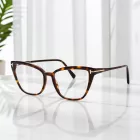 Tom Ford FT5825-B szemüvegkeret sötét barna / Clear lencsék női /kac 1 napos szállítás