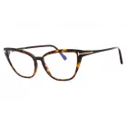 Tom Ford FT5825-B szemüvegkeret sötét barna / Clear lencsék női /kac 1 napos szállítás