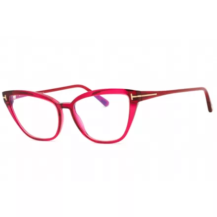 Tom Ford FT5825-B szemüvegkeret csillógó fuxia/Clear/kék-világos blokk lencsék női /kac 1 napos szállítás
