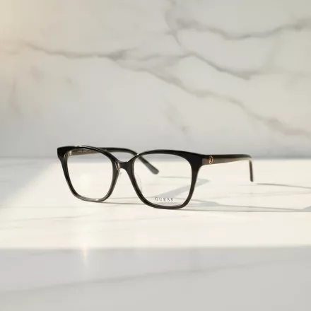 Guess GU50153-D szemüvegkeret csillógó fekete/clear demo lencsék női /kac 1 napos szállítás