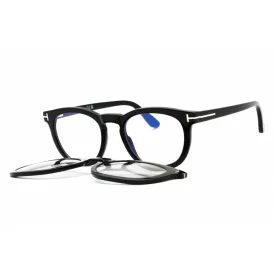   Tom Ford FT5993-B szemüvegkeret clipon fotokróm fekete/másik/clear/kék-világos blokk lencsék férfi /kac 1 napos szállítás