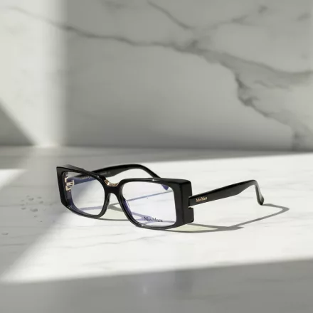 Max Mara MM5157-B szemüvegkeret csillógó fekete/clear demo lencsék női /kac 1 napos szállítás