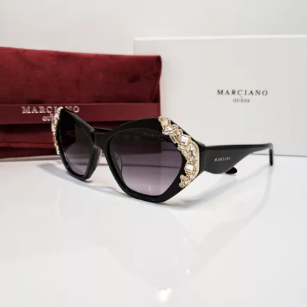 Guess by Marciano GM00026 napszemüveg csillógó fekete  / gradiens füstszürke női /kac 1 napos szállítás