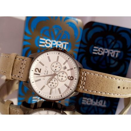 Esprit férfi óra karóra Tallac bőr Chrono ES106921004 