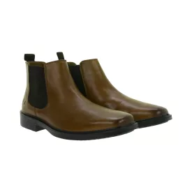   stílusos SKECHERS Miller Boris férfi ódi bőr Chelsea csizma  Air-Cooled Memory szivacs 205072 barna Méret: 41 /kac 1 napos szállítás