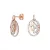 Esprit Női fülbevaló ékszer ezüst rosegold cirkónia Nature Glam ESER91936A000