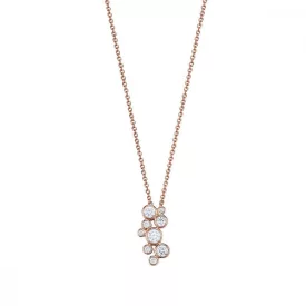   Esprit Női Lánc nyaklánc ezüst rosegold cirkónia Symphony ESNL93226C420