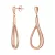 Esprit Collection Női fülbevaló ékszer nemesacél rosegold ESER12961C000