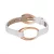 Esprit Női karkötő bőr nemesacél rosegold Ovality fehér ESBR11423K200