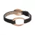 Esprit Női karkötő bőr nemesacél rosegold Ovality fekete ESBR11423M200