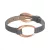 Esprit Női karkötő bőr nemesacél rosegold Ovality szürke ESBR11423N200
