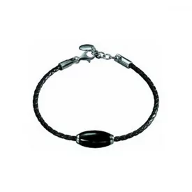   Esprit férfi karkötő bőr nemesacél ezüst fekete SUPERBLACK 4280954