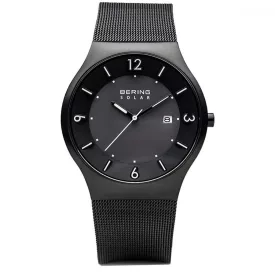 Bering férfi óra karóra Solar - 14440-222 Meshband