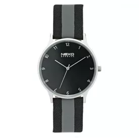   NEXO DENMARK férfi óra karóra Aksel fekete / szürke 2549M