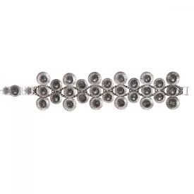   Konplott karkötő Rivoli Concave fekete antique ezüst medium