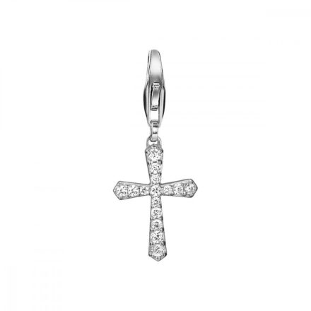 Esprit nyaklánc kiegészítő Charms ezüst cirkónia Belief Glam kereszt ESCH91424A000