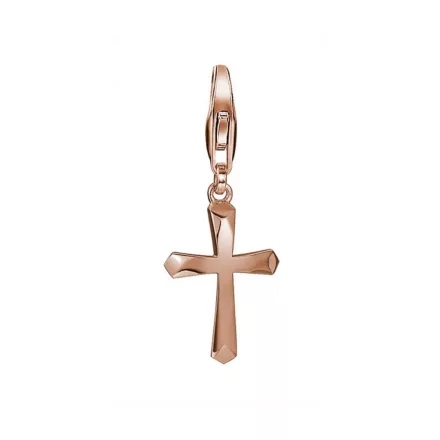Esprit nyaklánc kiegészítő Charms ezüst rosegold Belief kereszt ESCH91431B000