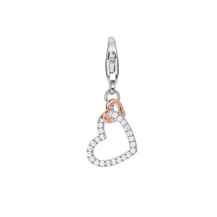 Esprit nyaklánc kiegészítő Charms ezüst rosegold Zirkonien Affection ESCH91592D000