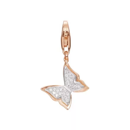 Esprit nyaklánc kiegészítő Charms ezüst rosegold pillangó ESCH91576A000