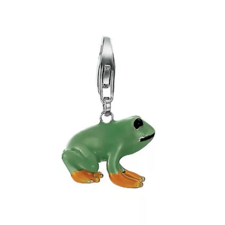 Esprit nyaklánc kiegészítő Charms ezüst zöld béka Frosch ESCH91176A000