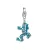 Esprit nyaklánc kiegészítő Charms ezüst béka kék ESCH91208A000