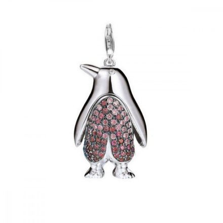 Esprit nyaklánc kiegészítő Charms ezüst cirkónia Pinguin piros XXL ESCH90976C000