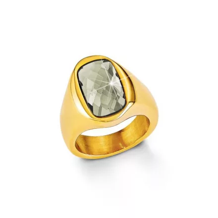 s.Oliver ékszer Női gyűrű ezüst goldfarben SO1166 56 (17.8 mm Ø)