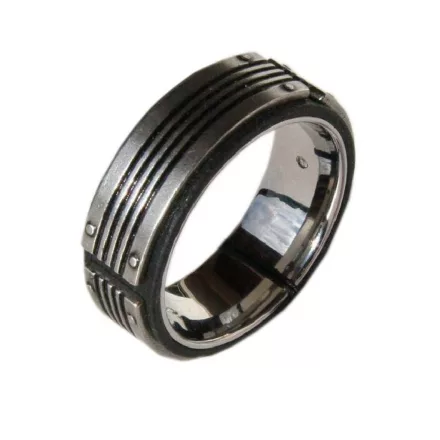 Fossil férfi nemesacél gyűrű JF83553 63 (20.0 mm Ø)