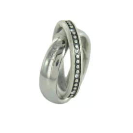 Fossil Női nemesacél gyűrű JF84715040 53 (16.8 mm Ø)