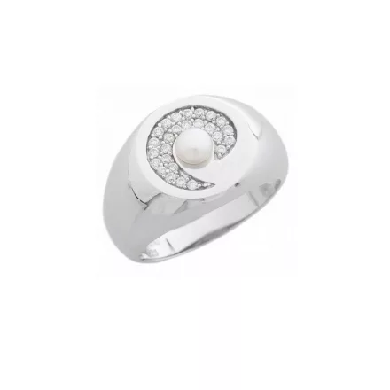 Misaki Női gyűrű ezüst SPIRALE QCURSPIRALE 50 (15.9 mm Ø)