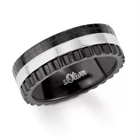   s.Oliver ékszer férfi gyűrű nemesacél SO799 62 (19.7 mm Ø)