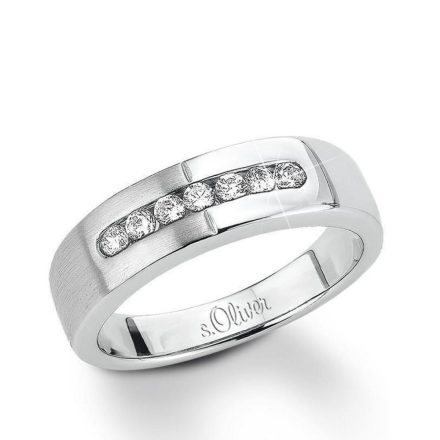 s.Oliver ékszer Női gyűrű ezüst cirkónia SO626 56 (17.8 mm Ø)
