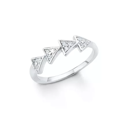 s.Oliver ékszer Női gyűrű ezüst cirkónia SO1324 54 (17.2 mm Ø)