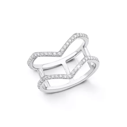 s.Oliver ékszer Női gyűrű ezüst cirkónia SO1330 54 (17.2 mm Ø)