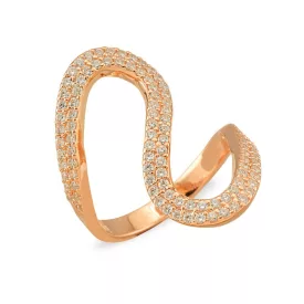  Kurshuni gyűrű River ezüst Roségold KR221-6 54 (17.2 mm Ø)