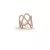 Kurshuni gyűrű Infinity ezüst KR378-6 56 (17.8 mm Ø), Rg - rózsa arany (rózsa szín)
