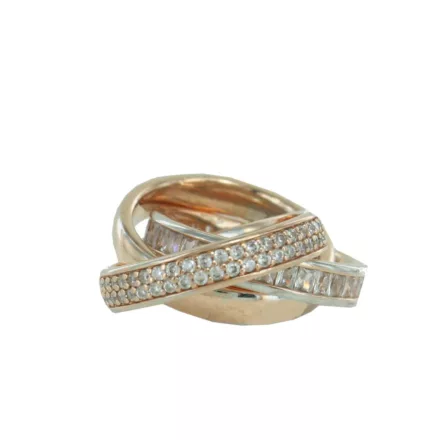 Esprit Collection Női gyűrű ezüst rosegold cirkónia Tridelia ELRG92258B 53 (16.8 mm Ø)