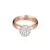 Esprit Női gyűrű ezüst Roségold cirkónia Glam sphere rózsa ESRG92309B1 54 (17.2 mm Ø)
