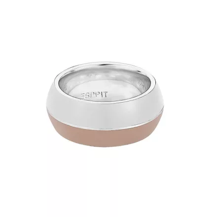 Esprit Női gyűrű nemesacél Marin 68 bézs / fehér ESRG11563B 53 (16.8 mm Ø)