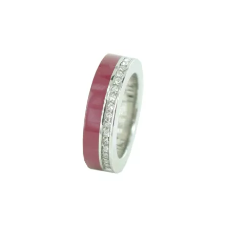 Esprit Női gyűrű nemesacél Marin 68 glam ezüst / rot ESRG11565J 50 (15.9 mm Ø)