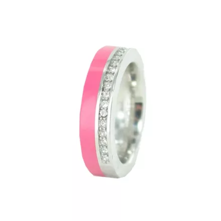 Esprit Női gyűrű nemesacél Marin 68 glam ezüst / rózsaszín ESRG11565B 53 (16.8 mm Ø)
