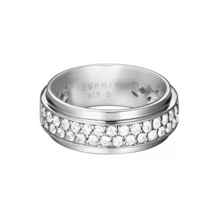 Esprit Női gyűrű ezüst cirkónia Modern alak Glam ESRG92374A1 56 (17.8 mm Ø)