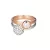 Esprit Női gyűrű ezüst Bicolor cirkónia dupla embrance ESRG92396A1 57 (18.1 mm Ø)