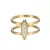 Esprit Női gyűrű nemesacél arany cirkónia Exclusive ESRG12856B 57 (18.1 mm Ø)