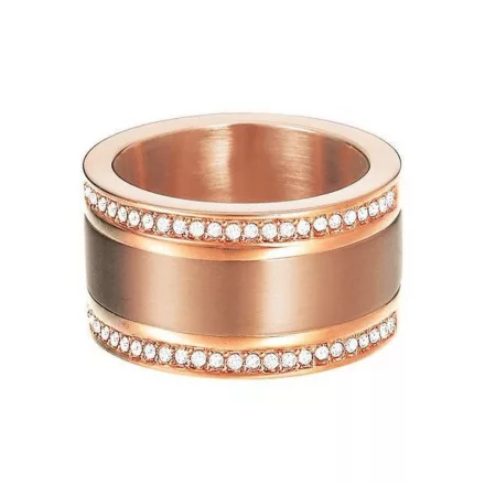 Esprit Női gyűrű nemesacél rosegold Classy Pure ESRG12747C1 57 (18.1 mm Ø)