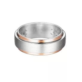   Esprit Női gyűrű ezüst rosegold Bicolor Modern alak ESRG92278B1 54 (17.2 mm Ø)