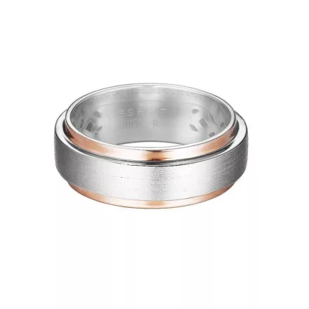 Esprit Női gyűrű ezüst rosegold Bicolor Modern alak ESRG92278B1 54 (17.2 mm Ø)